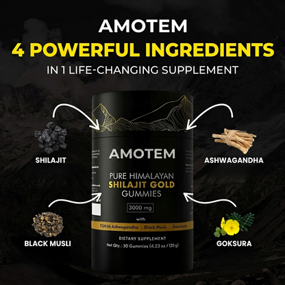 AMOTEM™ Pure Shilajit Gummies